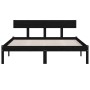 Estructura de cama madera maciza de pino negro 135x190 cm de vidaXL, Camas y somieres - Ref: Foro24-810126, Precio: 106,90 €,...