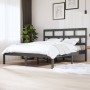 Solid gray pine wood bed frame 160x200 cm by vidaXL, Beds and slatted bases - Ref: Foro24-3101230, Price: 162,58 €, Discount: %