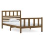 Estructura de cama madera maciza marrón miel 100x200 cm de vidaXL, Camas y somieres - Ref: Foro24-3101146, Precio: 118,46 €, ...