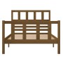 Estructura de cama madera maciza marrón miel 100x200 cm de vidaXL, Camas y somieres - Ref: Foro24-3101146, Precio: 118,46 €, ...