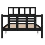 Estructura de cama madera maciza negro 100x200 cm de vidaXL, Camas y somieres - Ref: Foro24-3101147, Precio: 144,79 €, Descue...