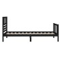 Estructura de cama madera maciza negro 100x200 cm de vidaXL, Camas y somieres - Ref: Foro24-3101147, Precio: 144,79 €, Descue...