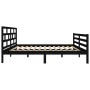 Estructura de cama madera maciza de pino negro 120x200 cm de vidaXL, Camas y somieres - Ref: Foro24-3101282, Precio: 165,52 €...