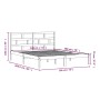 Estructura de cama de madera maciza gris super king 180x200 cm de vidaXL, Camas y somieres - Ref: Foro24-3101235, Precio: 175...