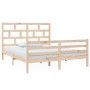 Solid pine wood bed frame 160x200 cm by vidaXL, Beds and slatted bases - Ref: Foro24-3101293, Price: 145,33 €, Discount: %