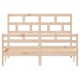 Solid pine wood bed frame 160x200 cm by vidaXL, Beds and slatted bases - Ref: Foro24-3101293, Price: 145,33 €, Discount: %