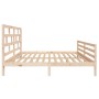 Solid pine wood bed frame 160x200 cm by vidaXL, Beds and slatted bases - Ref: Foro24-3101293, Price: 145,33 €, Discount: %