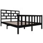 Estructura de cama de madera maciza de pino negro 160x200 cm de vidaXL, Camas y somieres - Ref: Foro24-3101362, Precio: 194,9...