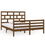 Estructura de cama madera maciza pino marrón miel 160x200 cm de vidaXL, Camas y somieres - Ref: Foro24-3101296, Precio: 173,3...