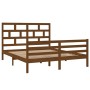 Estructura de cama madera maciza pino marrón miel 160x200 cm de vidaXL, Camas y somieres - Ref: Foro24-3101296, Precio: 173,3...