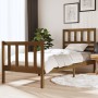 Honey brown solid wood bed frame 75x190 cm by vidaXL, Beds and slatted bases - Ref: Foro24-3101116, Price: 109,24 €, Discount: %