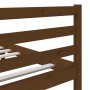 Honey brown solid wood double bed frame 120x190 cm by vidaXL, Beds and slatted bases - Ref: Foro24-3101256, Price: 164,45 €, ...