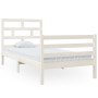 Estructura de cama madera maciza de pino 90x200 cm de vidaXL, Camas y somieres - Ref: Foro24-3101269, Precio: 106,59 €, Descu...