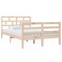 Estructura de cama madera maciza de pino 120x200 cm de vidaXL, Camas y somieres - Ref: Foro24-3101278, Precio: 121,17 €, Desc...