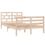 Estructura de cama madera maciza de pino 120x200 cm de vidaXL, Camas y somieres - Ref: Foro24-3101278, Precio: 121,17 €, Desc...