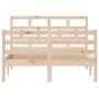 Estructura de cama madera maciza de pino 120x200 cm de vidaXL, Camas y somieres - Ref: Foro24-3101278, Precio: 121,17 €, Desc...