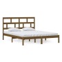 Estructura de cama madera maciza pino marrón miel 160x200 cm de vidaXL, Camas y somieres - Ref: Foro24-3101231, Precio: 169,9...