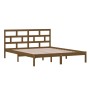 Estructura de cama madera maciza pino marrón miel 160x200 cm de vidaXL, Camas y somieres - Ref: Foro24-3101231, Precio: 169,9...