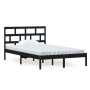 Estructura de cama madera maciza de pino negro 120x200 cm de vidaXL, Camas y somieres - Ref: Foro24-3101217, Precio: 159,77 €...