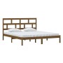 Estructura de cama madera maciza marrón miel 180x200 cm de vidaXL, Camas y somieres - Ref: Foro24-3101236, Precio: 185,87 €, ...