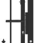 Black steel fence gate with spikes 100x100 cm by vidaXL, garden gates - Ref: Foro24-146398, Price: 175,22 €, Discount: %