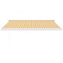 Retractable aluminum and yellow and white fabric awning 3.5x2.5 m by vidaXL, Awnings - Ref: Foro24-3154532, Price: 844,08 €, ...