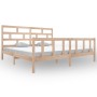 Estructura de cama de madera maciza de pino 200x200 cm de vidaXL, Camas y somieres - Ref: Foro24-3101368, Precio: 147,00 €, D...