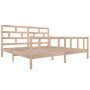 Estructura de cama de madera maciza de pino 200x200 cm de vidaXL, Camas y somieres - Ref: Foro24-3101368, Precio: 147,00 €, D...