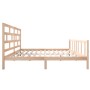 Estructura de cama de madera maciza de pino 200x200 cm de vidaXL, Camas y somieres - Ref: Foro24-3101368, Precio: 147,00 €, D...