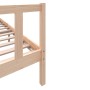 Estructura de cama de madera maciza de pino 200x200 cm de vidaXL, Camas y somieres - Ref: Foro24-3101368, Precio: 147,00 €, D...