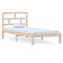 Solid pine wood bed frame 100x200 cm by vidaXL, Beds and slatted bases - Ref: Foro24-3101208, Price: 86,15 €, Discount: %