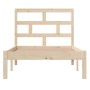 Solid pine wood bed frame 100x200 cm by vidaXL, Beds and slatted bases - Ref: Foro24-3101208, Price: 86,15 €, Discount: %