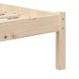 Solid pine wood bed frame 100x200 cm by vidaXL, Beds and slatted bases - Ref: Foro24-3101208, Price: 86,15 €, Discount: %