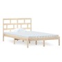 Solid pine wood bed frame 120x200 cm by vidaXL, Beds and slatted bases - Ref: Foro24-3101213, Price: 112,99 €, Discount: %