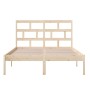 Estructura de cama madera maciza de pino 120x200 cm de vidaXL, Camas y somieres - Ref: Foro24-3101213, Precio: 111,70 €, Desc...