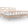 Solid pine wood bed frame 180x200 cm by vidaXL, Beds and slatted bases - Ref: Foro24-3101363, Price: 170,82 €, Discount: %