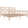 Solid pine wood bed frame 180x200 cm by vidaXL, Beds and slatted bases - Ref: Foro24-3101363, Price: 170,82 €, Discount: %