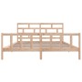 Solid pine wood bed frame 180x200 cm by vidaXL, Beds and slatted bases - Ref: Foro24-3101363, Price: 170,82 €, Discount: %