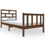 Estructura de cama madera maciza de pino marrón miel 90x200 cm de vidaXL, Camas y somieres - Ref: Foro24-3101336, Precio: 121...