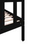 Solid black pine wood bed frame 75x190 cm by vidaXL, Beds and slatted bases - Ref: Foro24-3101312, Price: 130,15 €, Discount: %