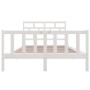 Solid white pine wood bed frame 140x200 cm by vidaXL, Beds and slatted bases - Ref: Foro24-3101349, Price: 148,98 €, Discount: %