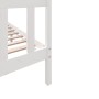 Solid white pine wood bed frame 140x200 cm by vidaXL, Beds and slatted bases - Ref: Foro24-3101349, Price: 148,98 €, Discount: %