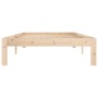 Solid pine wood bed frame 100x200 cm by vidaXL, Beds and slatted bases - Ref: Foro24-810355, Price: 75,07 €, Discount: %