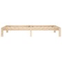 Estructura de cama madera maciza de pino 100x200 cm de vidaXL, Camas y somieres - Ref: Foro24-810355, Precio: 75,07 €, Descue...