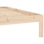 Solid pine wood bed frame 100x200 cm by vidaXL, Beds and slatted bases - Ref: Foro24-810355, Price: 75,07 €, Discount: %