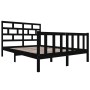 Solid black pine wood bed frame 120x200 cm by vidaXL, Beds and slatted bases - Ref: Foro24-3101347, Price: 180,81 €, Discount: %