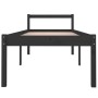 Estructura de cama madera maciza de pino negro 90x200 cm de vidaXL, Camas y somieres - Ref: Foro24-810603, Precio: 76,81 €, D...