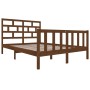 Estructura de cama madera maciza pino marrón miel 120x200 cm de vidaXL, Camas y somieres - Ref: Foro24-3101346, Precio: 143,1...