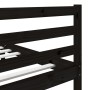 Estructura de cama doble de madera maciza negro 135x190 cm de vidaXL, Camas y somieres - Ref: Foro24-3101262, Precio: 169,48 ...