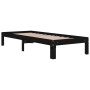 Estructura de cama madera maciza individual negra 75x190 cm de vidaXL, Camas y somieres - Ref: Foro24-810329, Precio: 80,56 €...